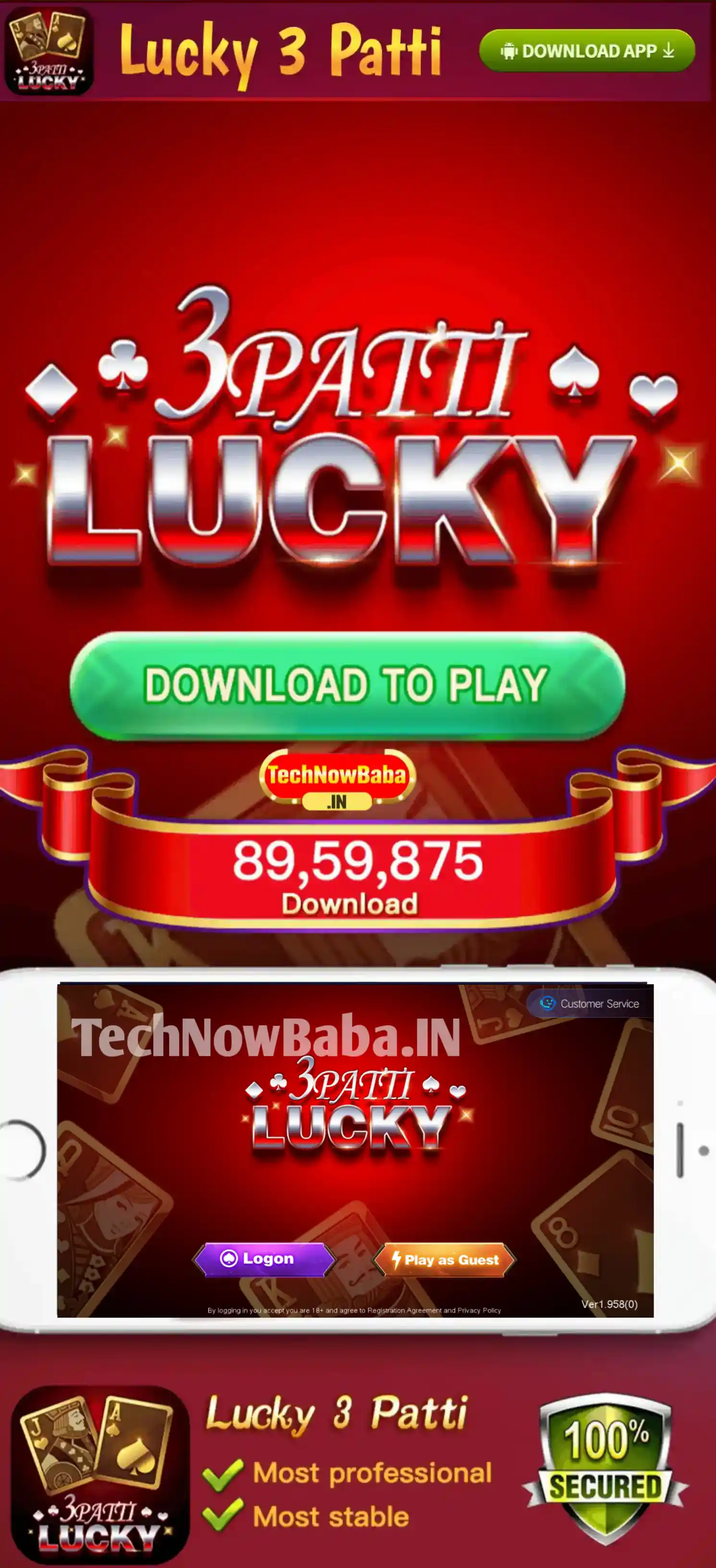 Lucky 3Patti App - Tech Now Baba