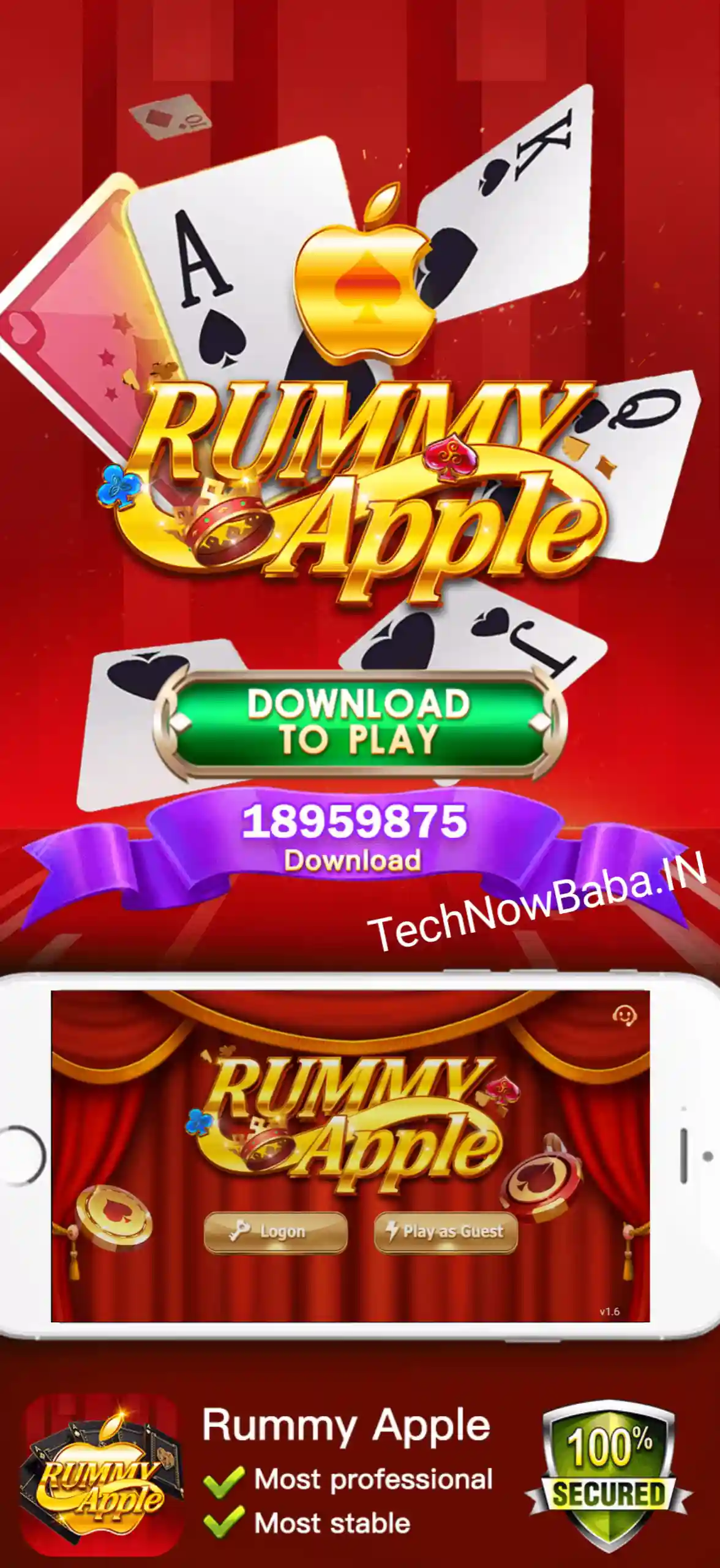 Rummy Apple App Download TechNow Baba