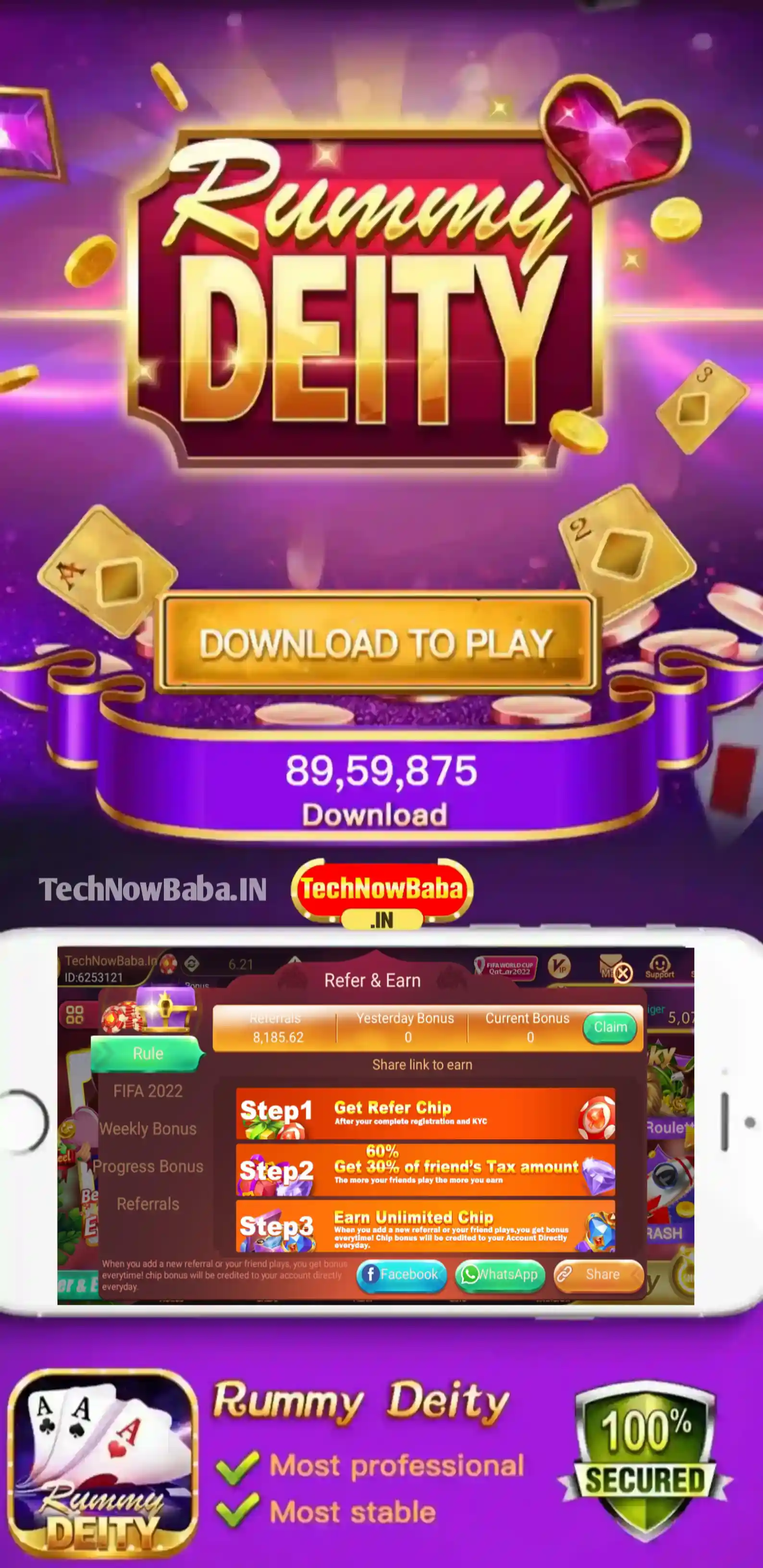 Rummy Deity App Download Tech Now Baba