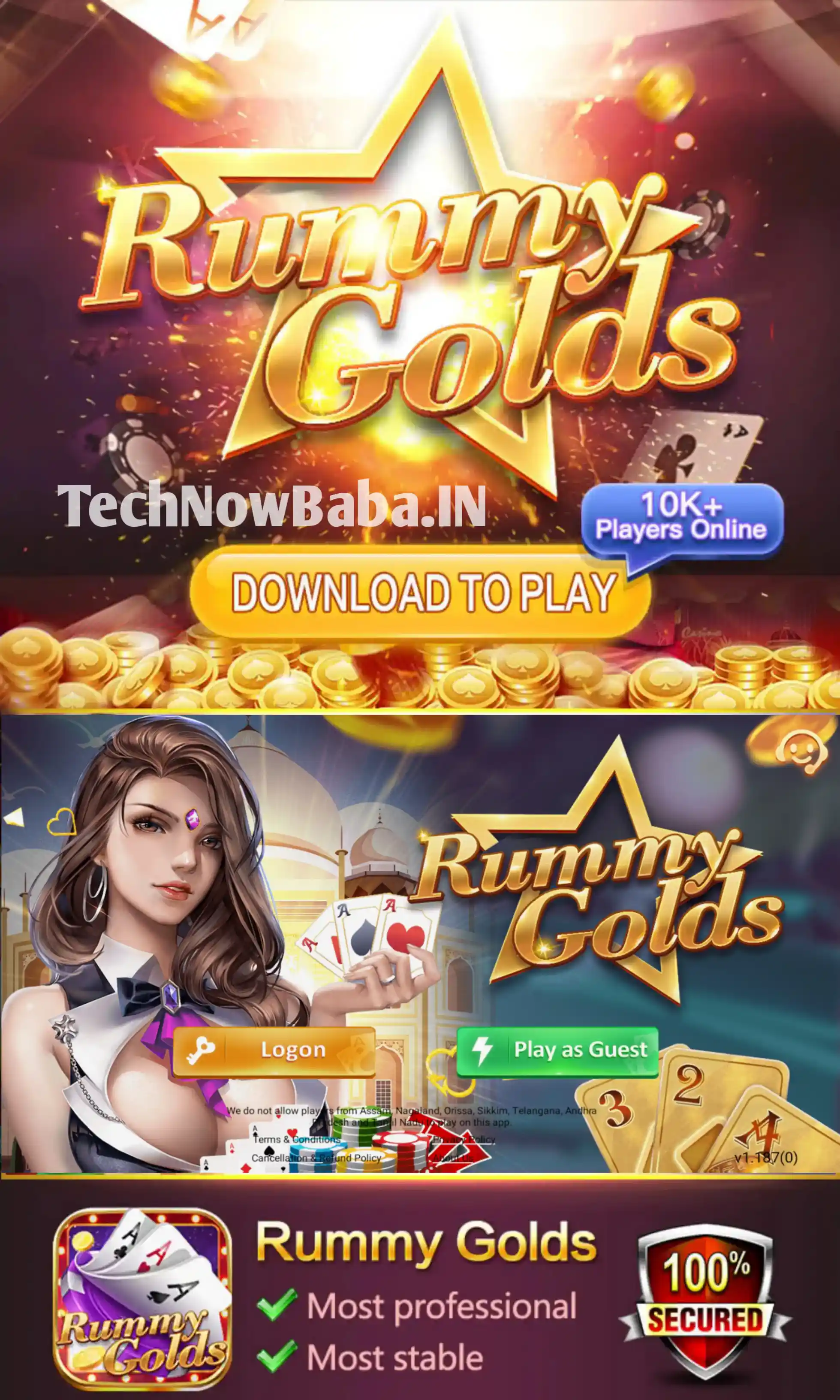 Rummy Golds App Download Tech Now Baba