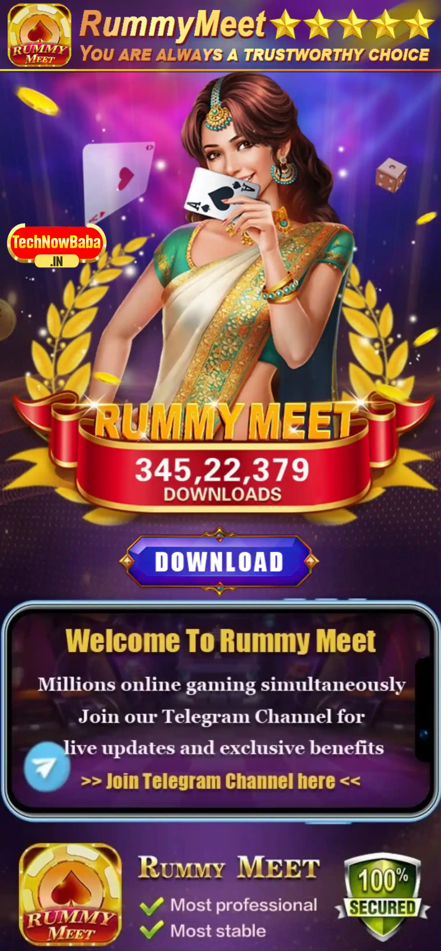 Rummy Meet App Download TechNow Baba
