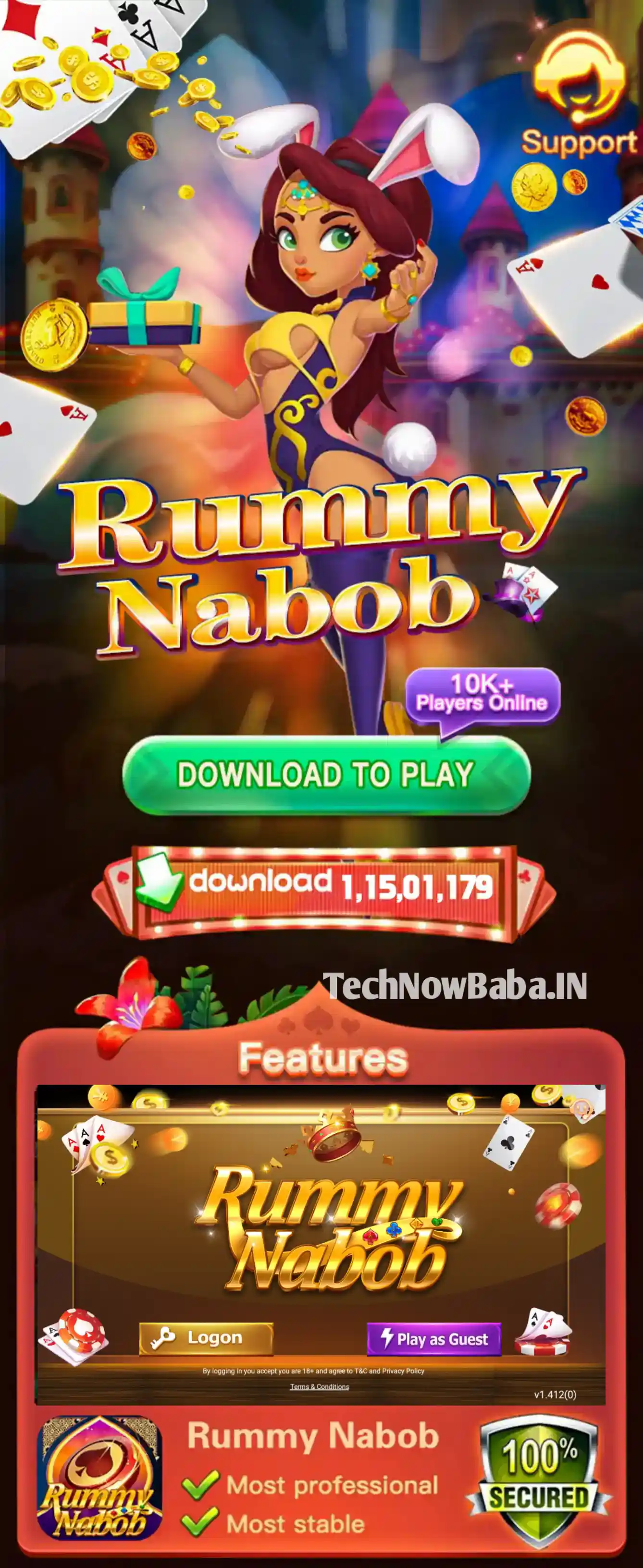 Rummy Nobob App Download TechNow Baba