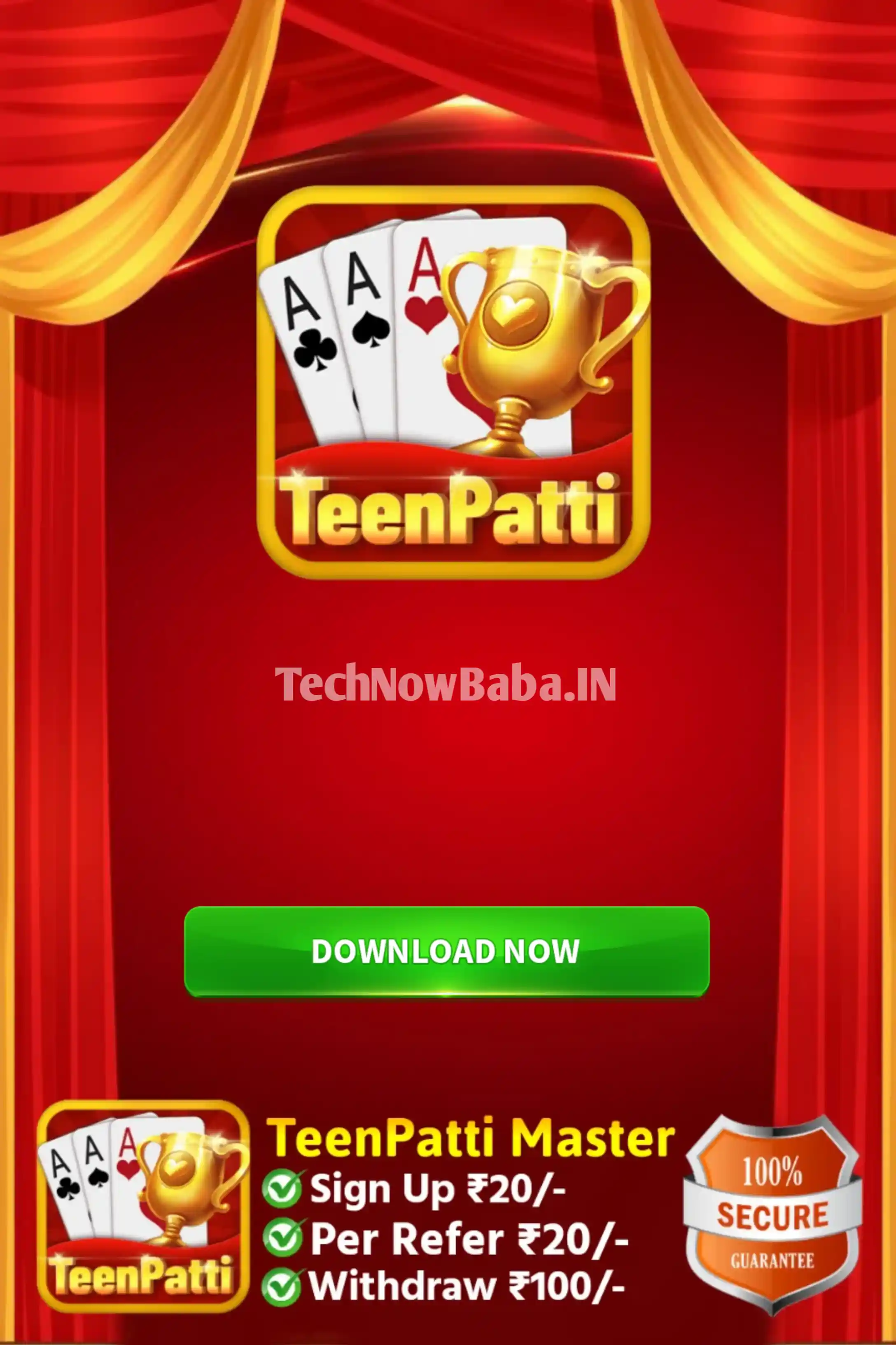 Teen Patti Master App TechNow Baba