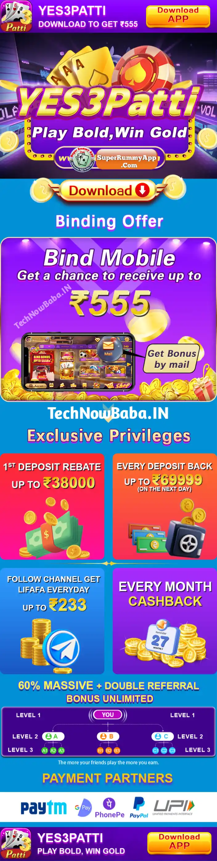 yes 3Patti App TechNow Baba